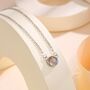 Sterling Silver Genuine Labradorite Dainty Coin Pendant Necklace, thumbnail 7 of 12