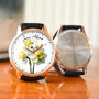 Personalised Wrist Watch With Floral Narcissus Design, thumbnail 2 of 3