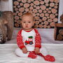 Christmas Tractor Sleepsuit, thumbnail 3 of 3