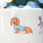Cute Dachshund Winter Fun Dog Gift Mug, thumbnail 5 of 8