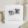 Double Photo Birthday Card Him Or Her, thumbnail 1 of 7