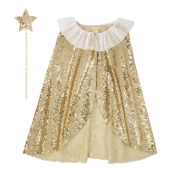 Gold Sequin Cape And Wand, 2 of 2