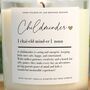 Childminder Gift, Childminder Definition Scented Candle, thumbnail 4 of 6