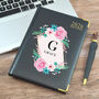 Personalised Day A Page Diary Flower Design, thumbnail 2 of 12