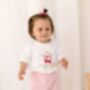 My Cherry First Birthday Personalised Embroidered T Shirt, thumbnail 5 of 7