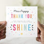 Personalised Shine Teacher Thank You Card, thumbnail 1 of 3