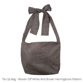 Sustainable Tie Up Strap Tote Bag, 4 of 4