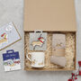 Christmas Hamper For Dog Lovers – Festive Gift Box With Mug, Socks, Pin, Card And Decoration With Optional Personalisation, thumbnail 10 of 12