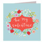 Floral Valentine's Greetings Card, thumbnail 2 of 5