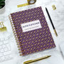 Mid Year Personalised Geometric Diary And Notebook, thumbnail 1 of 12