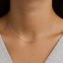 Sterling Silver Light Snake Chain – 16in To 28in, thumbnail 2 of 12
