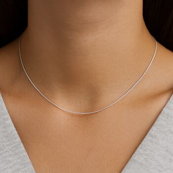 Sterling Silver Light Snake Chain – 16in To 28in, 2 of 12