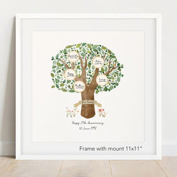 Personalised Family Tree Gift For Anniversary, 4 of 5