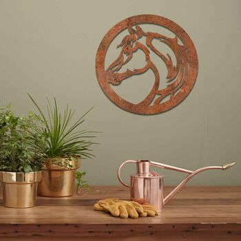 Equestrian Metal Horse: Stylish Wall Art For Stables, 6 of 11