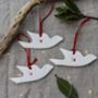 Two White Ceramic Dove Decorations, thumbnail 9 of 9