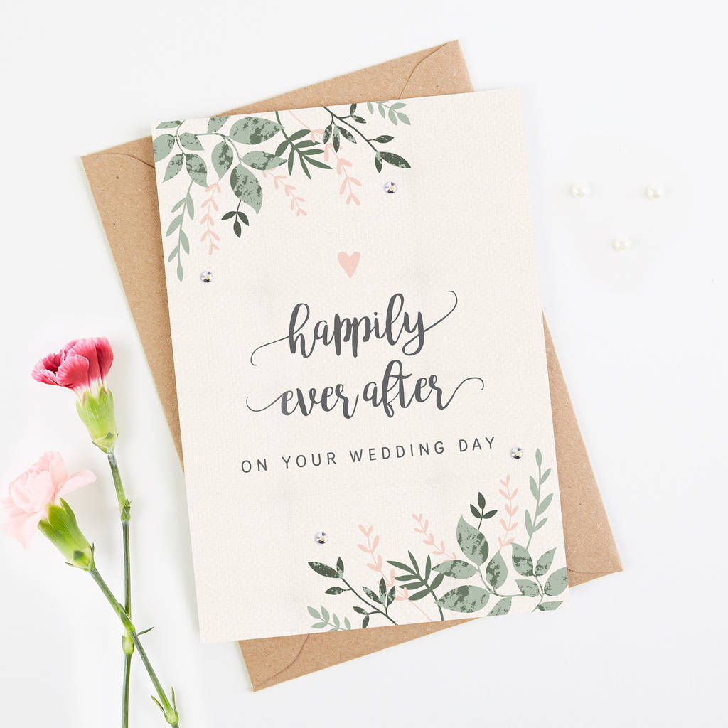 Wedding Card Botanical Blush By Norma&Dorothy ...