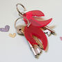 Personalised Pair Of Lobster Claw Keyrings, thumbnail 3 of 4
