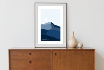 Yorkshire Three Peaks Challenge Minimalist Art Prints, 5 of 6
