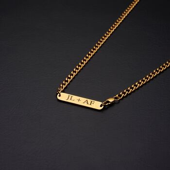 Gold Engravable 5mm Cuban Chain, Curb Link Necklace, 8 of 11