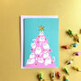 Christmas Kitties Gold Foiled Card, thumbnail 1 of 6