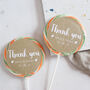 Personalised Kraft Thank You Wedding Giant Lollipops, thumbnail 1 of 4