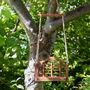 Personalised Wooden Garden Swing Bird Feeder, thumbnail 2 of 7