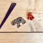 Recycled Aluminium Elephant Incense Holder, thumbnail 2 of 7