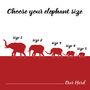 Personalised Herd Of Elephants Family Print, thumbnail 6 of 7