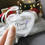 Merry Christmas In Memory Feather Christmas Bauble, thumbnail 4 of 9