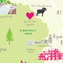 Personalised Map For Mum Add Her Special Places, thumbnail 2 of 3
