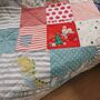 Baby Clothes Blanket, Memory Quilted T Shirt Blanket, Keepsake Patchwork Quilt, Toddler Clothes Quilt, Kids Clothes Quilt, thumbnail 1 of 11