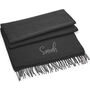 Classic Woven Scarf With Personalised Embroidered Name, thumbnail 12 of 12