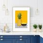 Pineapple With Bowl Print, thumbnail 5 of 7