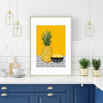 Pineapple With Bowl Print, 5 of 7