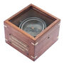 Personalised Glass Lid Gimbal Compass With Bronze Plaque, thumbnail 7 of 10