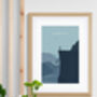 Norway Landscape Scandinavian Art Print, thumbnail 3 of 3