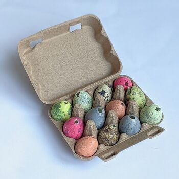 Decorative Natural Quails Eggs, Box Of 12, 7 of 12