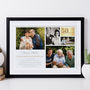 Personalised Golden Wedding Anniversary Collage Art, thumbnail 5 of 10