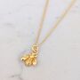 The Bee Accent Gold Plated Necklace, thumbnail 1 of 5
