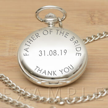 Personalised Any Message Pocket Watch, 2 of 7