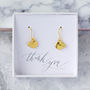 Golden Apple Earrings Thank You Teacher Gift, thumbnail 2 of 6