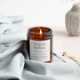 3rd Leather Anniversary Gift Custom Apothecary Candle, thumbnail 1 of 9