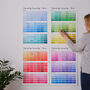 Paint Chip Colour Swatch Wall Planner 2025, thumbnail 1 of 12