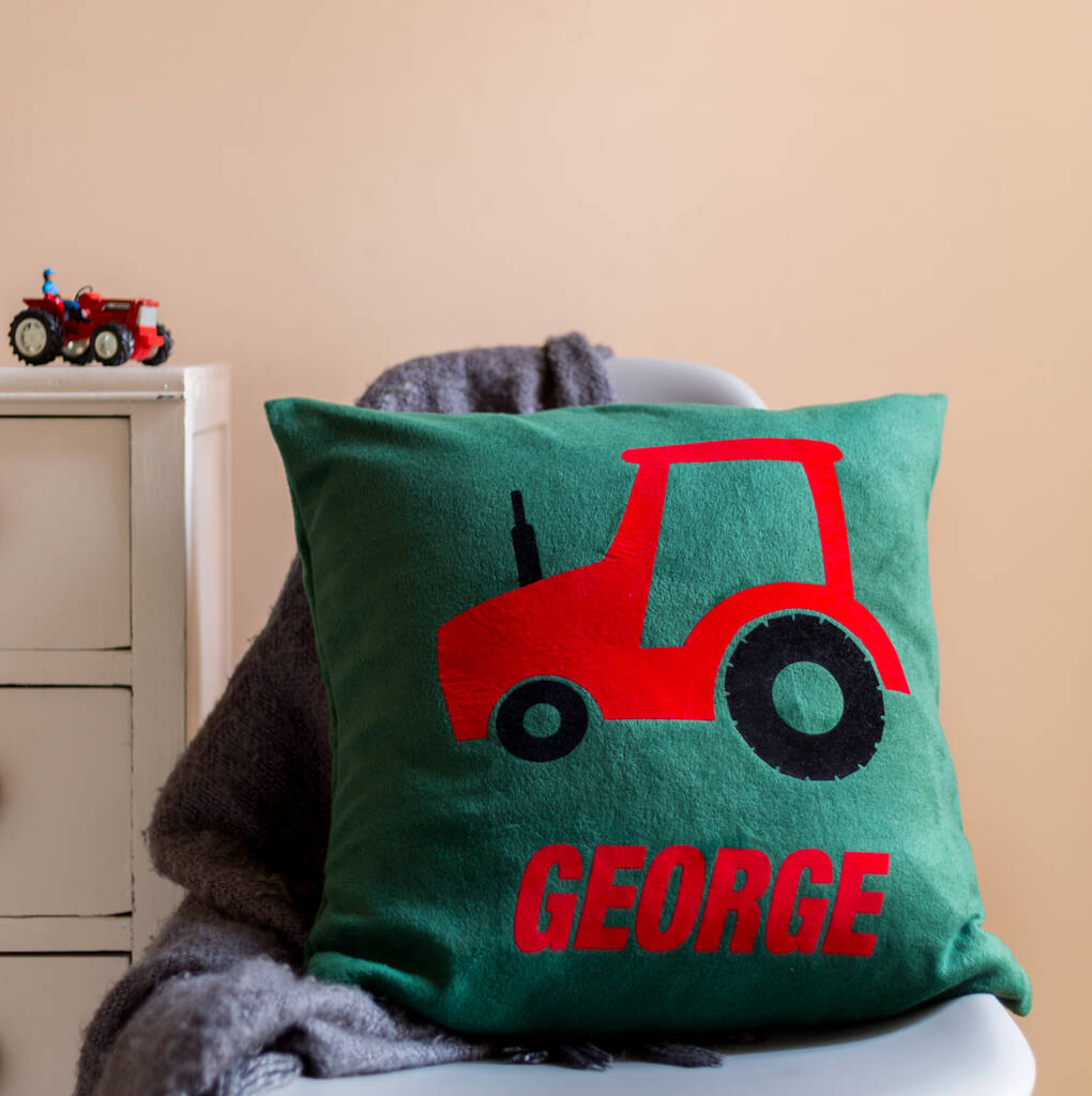Tractor Cushion Personalised, 1 of 5