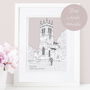 Personalised Wedding Or Christening Venue Portrait, thumbnail 1 of 12