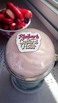 Rhubarb And Custard Dessert Candy Floss Fun Gift Allergen, 4 of 12