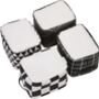 Set Of Four Square Black And White Storage Baskets, thumbnail 3 of 6