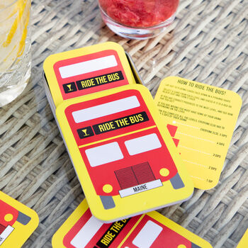 Personalised Ride The Bus Drinking Card Game, 4 of 11