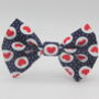 Red Hearts On Navy Dog Bow Tie, thumbnail 3 of 11