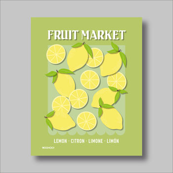 Lemon Fruit Market Print, 2 of 2